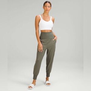 Lululemon Align Ribbed Waist Cropped Jogger Carob Brown 2